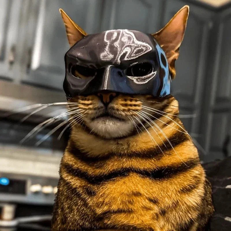 BatCat™ 3D Printed Cat Mask – Halloween Costume & Photo Prop