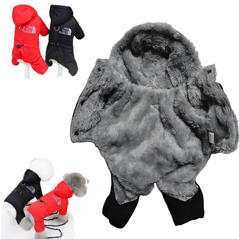 CozyPup™ Waterproof Winter Dog Jumpsuit – Warm Hooded Coat