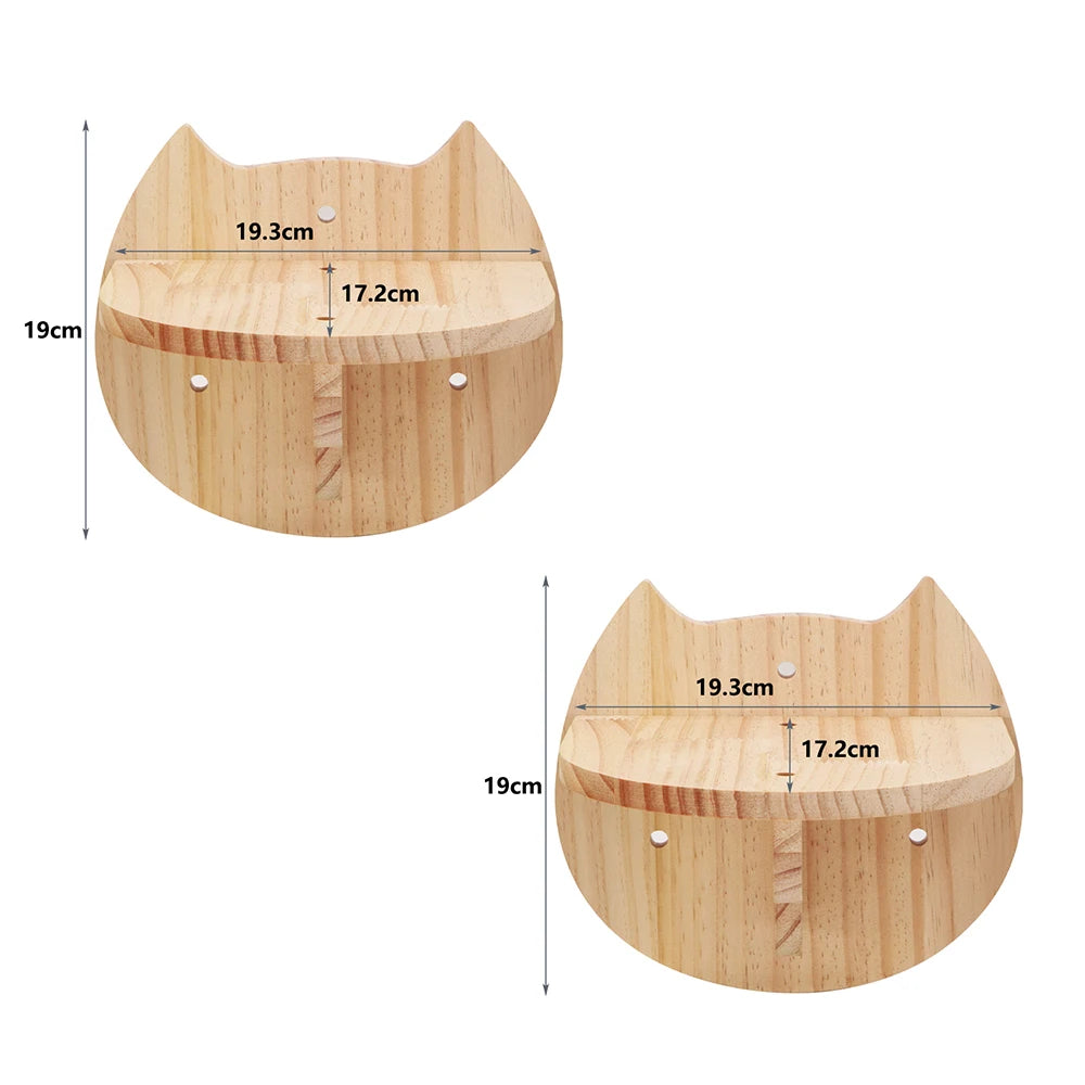 PurrClimb™ Wall-Mounted Cat Hammock & Climbing Shelf