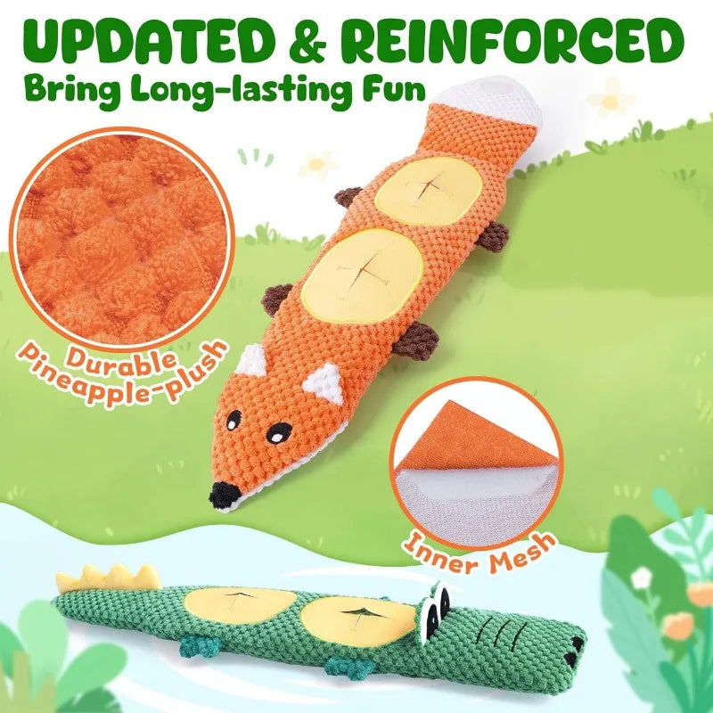 SnufflePup™ Interactive Puzzle Squeaky Dog Toy