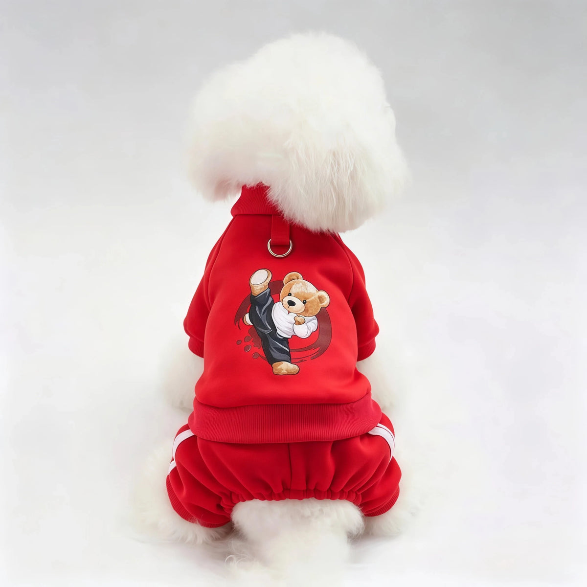 Cozy Fleece Hooded Jumpsuit for Dogs & Cats