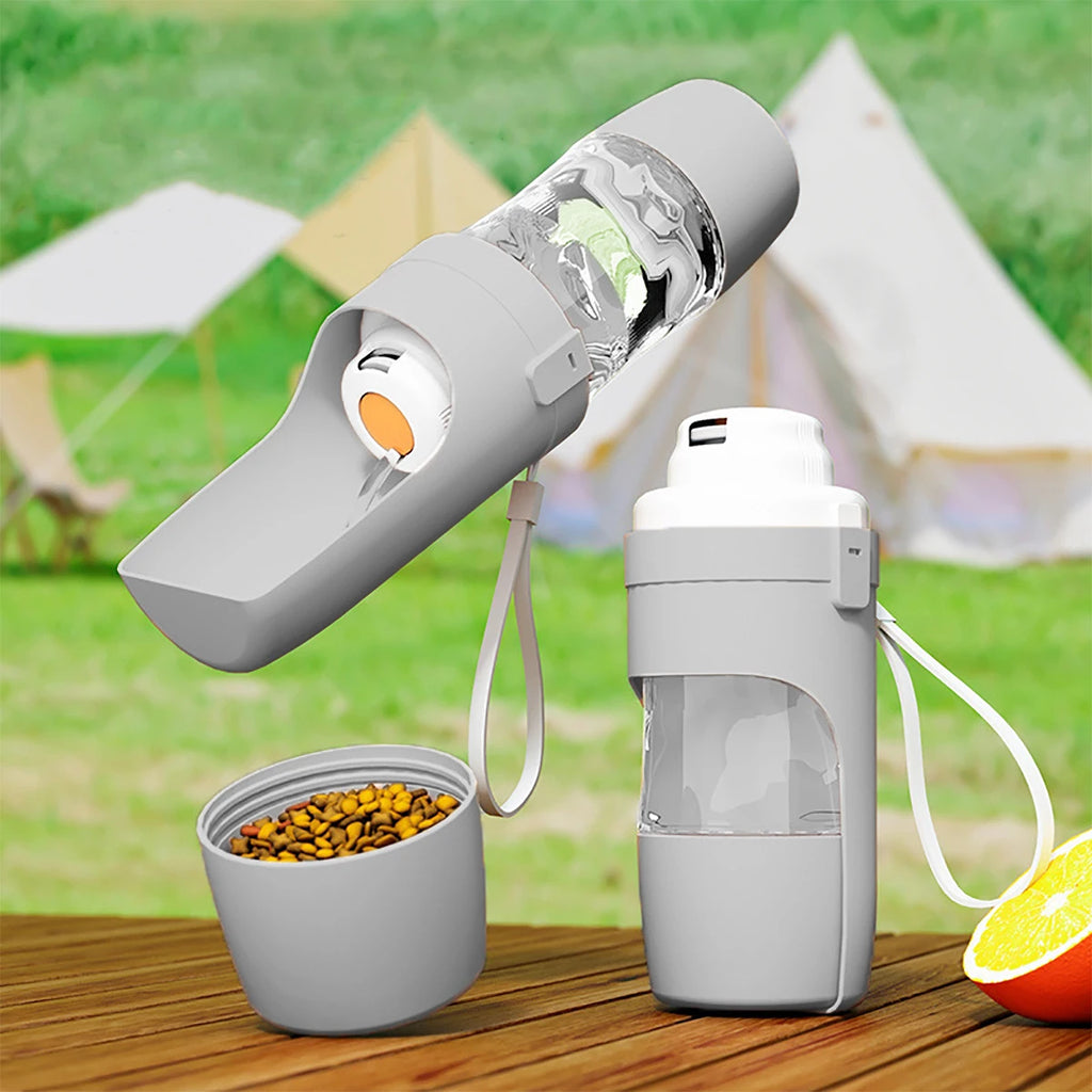 TravelPaws™ 2-in-1 Pet Water Bottle & Food Container