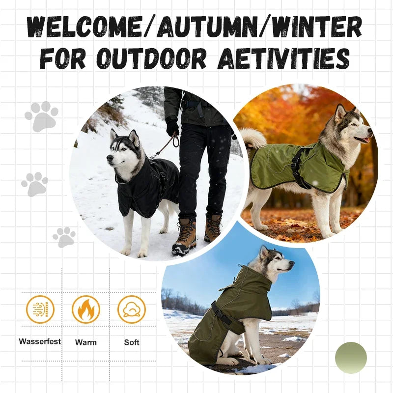 AmigoShield™ Reflective Waterproof Dog Jacket