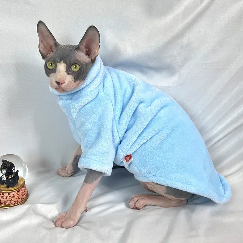 PurrStyle™ Sphynx Cat Hoodie – Cozy Pet Jumpsuit