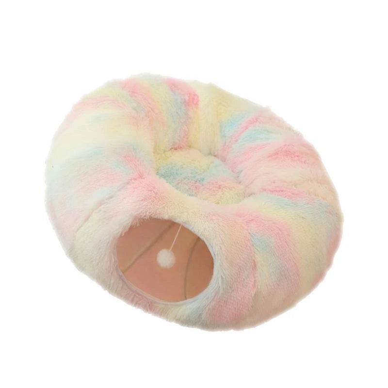 CozyCave™ Soft Plush Cat Hideaway Bed