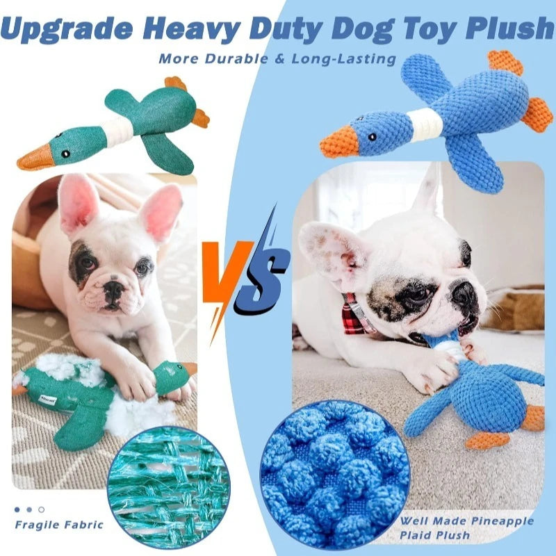 SqueakyPaws™ Interactive Plush Chew Toy