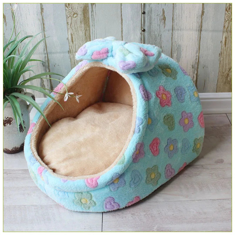 CozyNest™ Foldable Pet House & Sleeping Bed