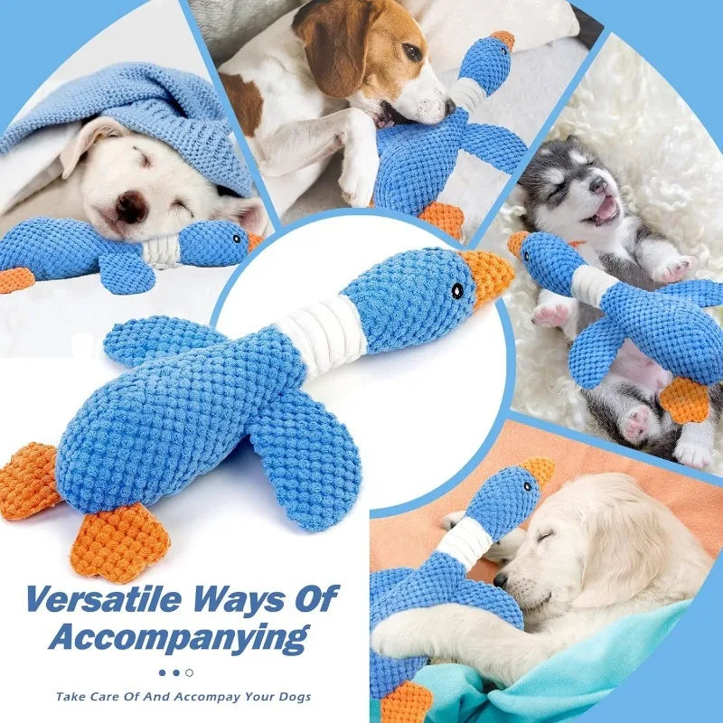 SqueakyPaws™ Interactive Plush Chew Toy