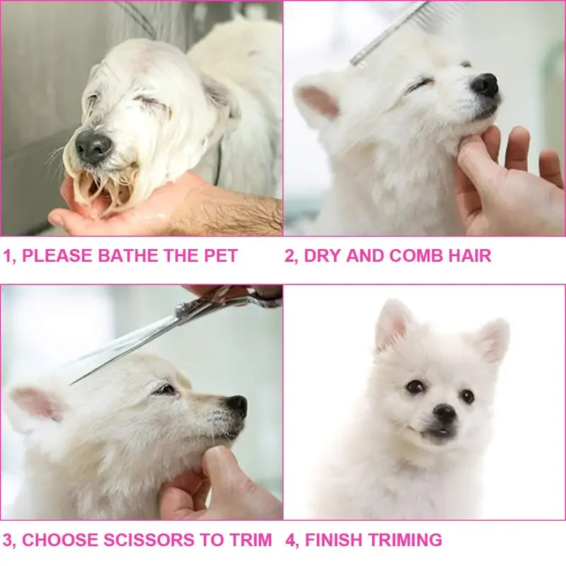 PawTrim™ Pet Grooming Scissors – 4 Piece Safety Set