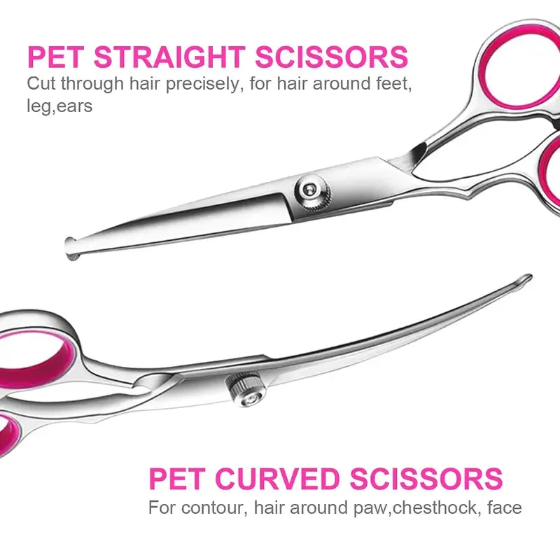 PawTrim™ Pet Grooming Scissors – 4 Piece Safety Set