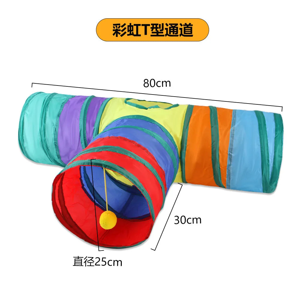 PurrTunnel™ Foldable Interactive Cat Play Tunnel