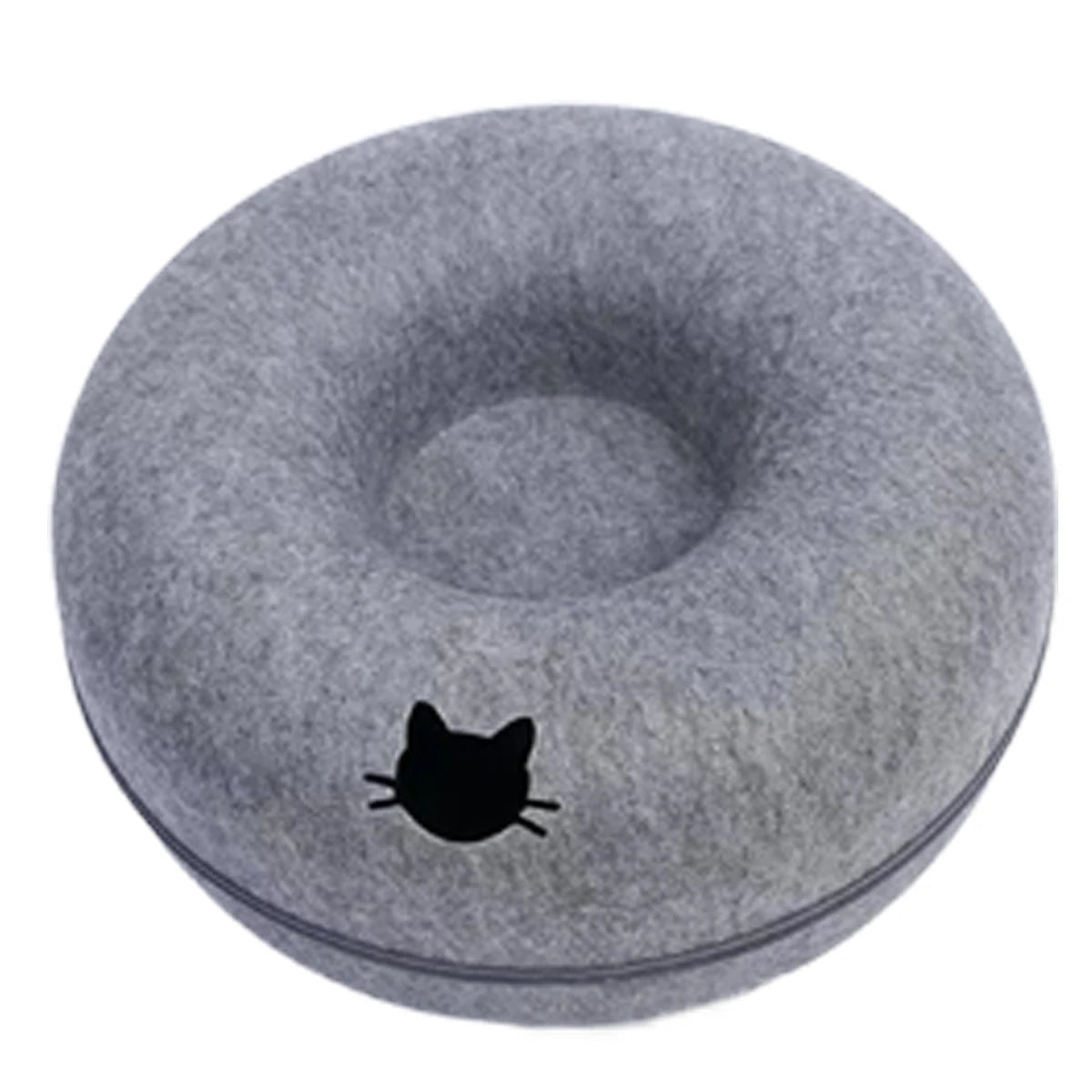 PurrTunnel™ Interactive Donut Cat Bed & Play Tunnel