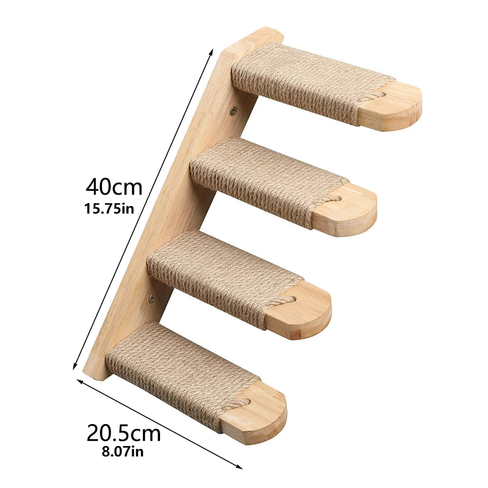 PurrClimb™ Wall-Mounted Cat Hammock & Climbing Shelf