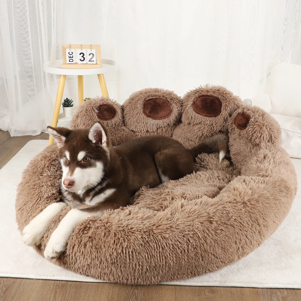 CozyPaws™ Plush Donut Dog Bed