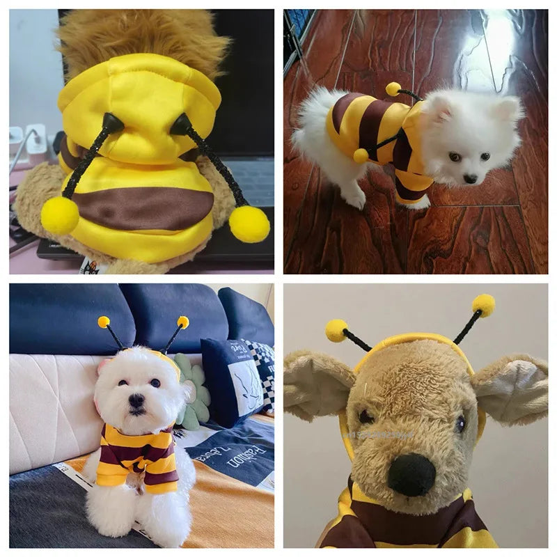 HoneyPaws™ Bee Costume Hoodie – Cozy Outfit for Dogs & Cats