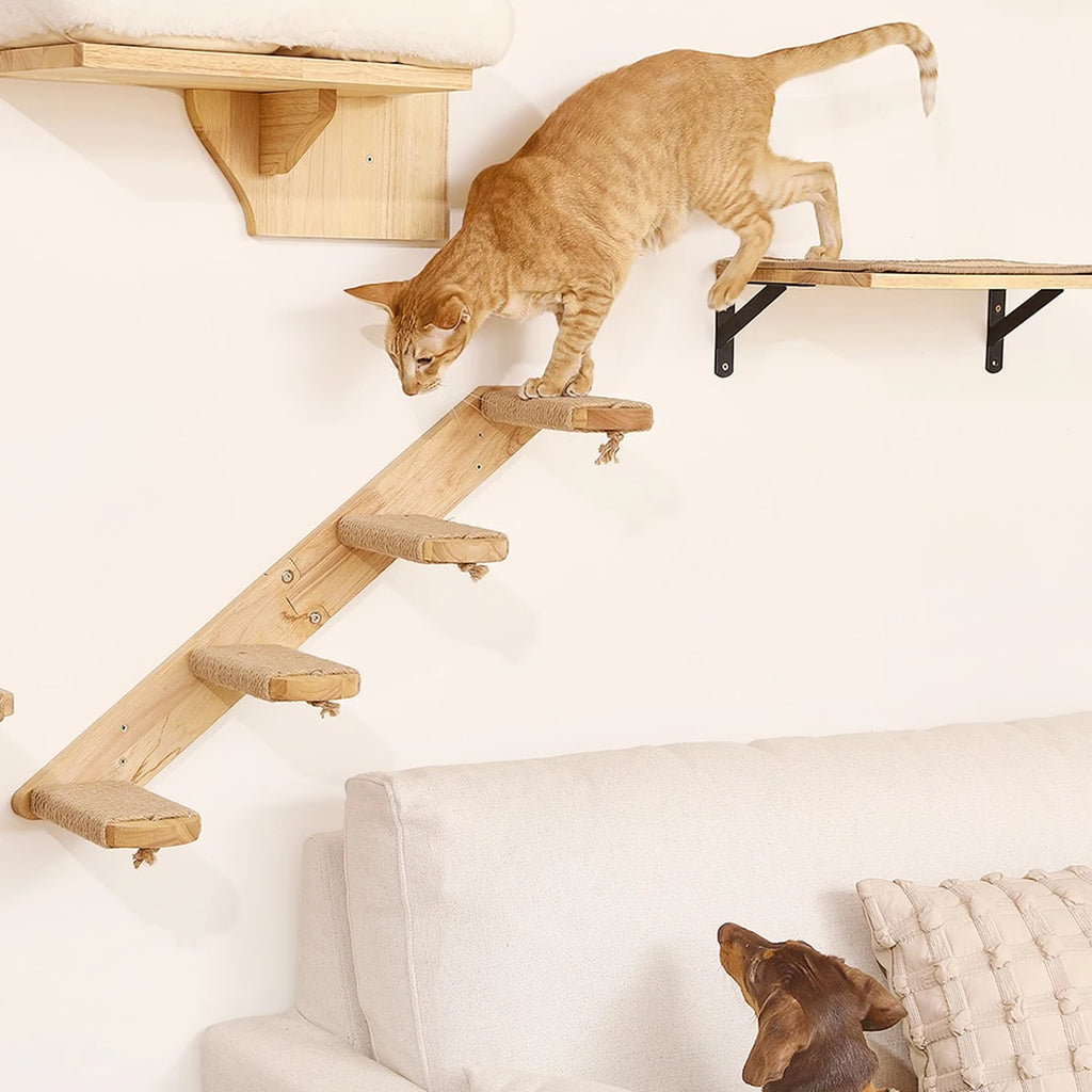 PurrClimb™ Wall-Mounted Cat Hammock & Climbing Shelf