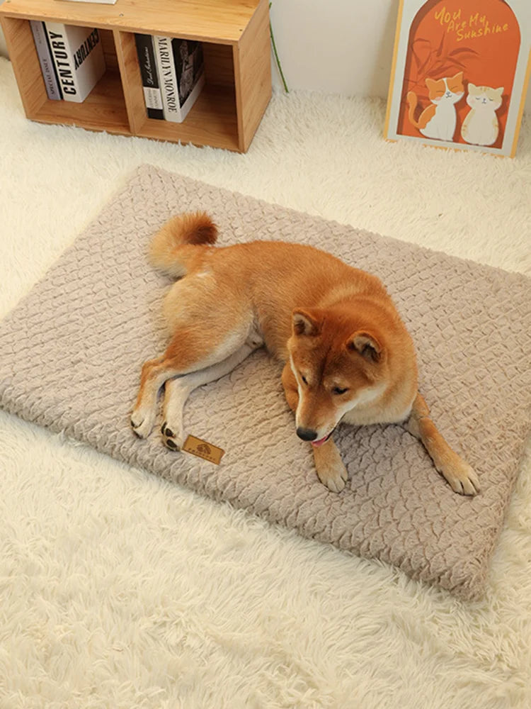 CloudRest™ 3D Foam Dog Bed – Removable Washable Faux Fur Cover
