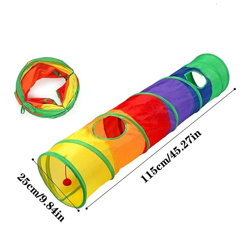 PurrTunnel™ Foldable Interactive Cat Play Tunnel