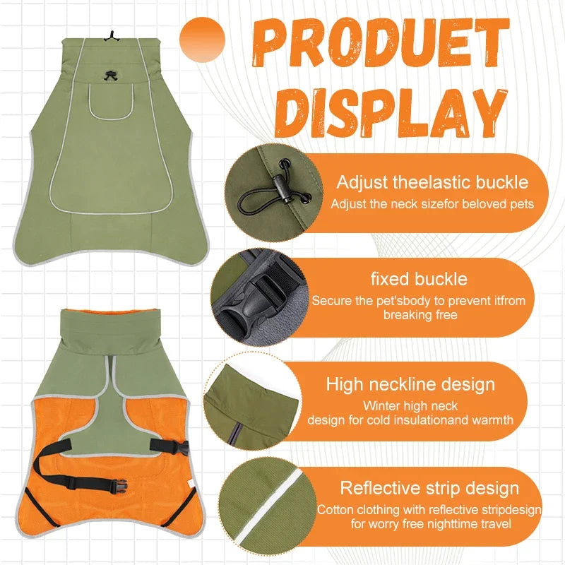 AmigoShield™ Reflective Waterproof Dog Jacket