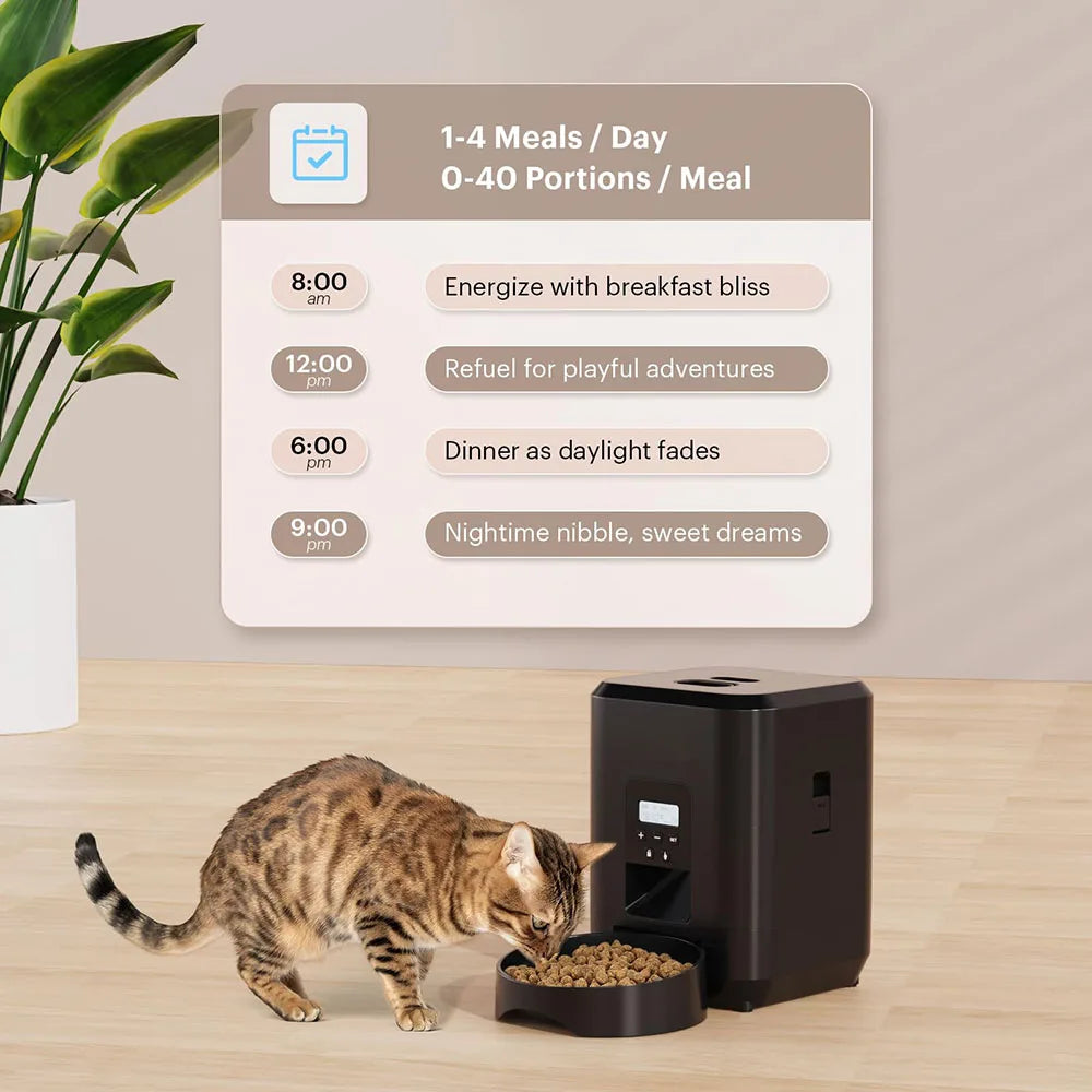 MealMate™ Smart Automatic Pet Feeder – Timed Food Dispenser