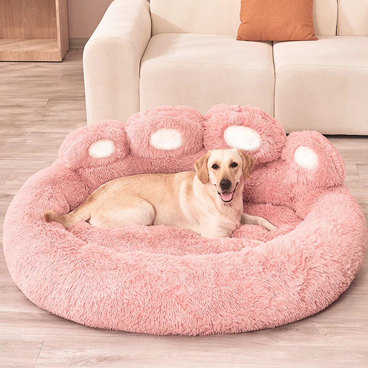 CozyPaws™ Plush Donut Dog Bed