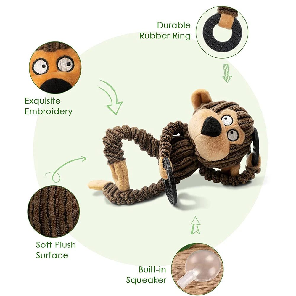 PawPal™ Interactive Plush Squeaky Dog Toy