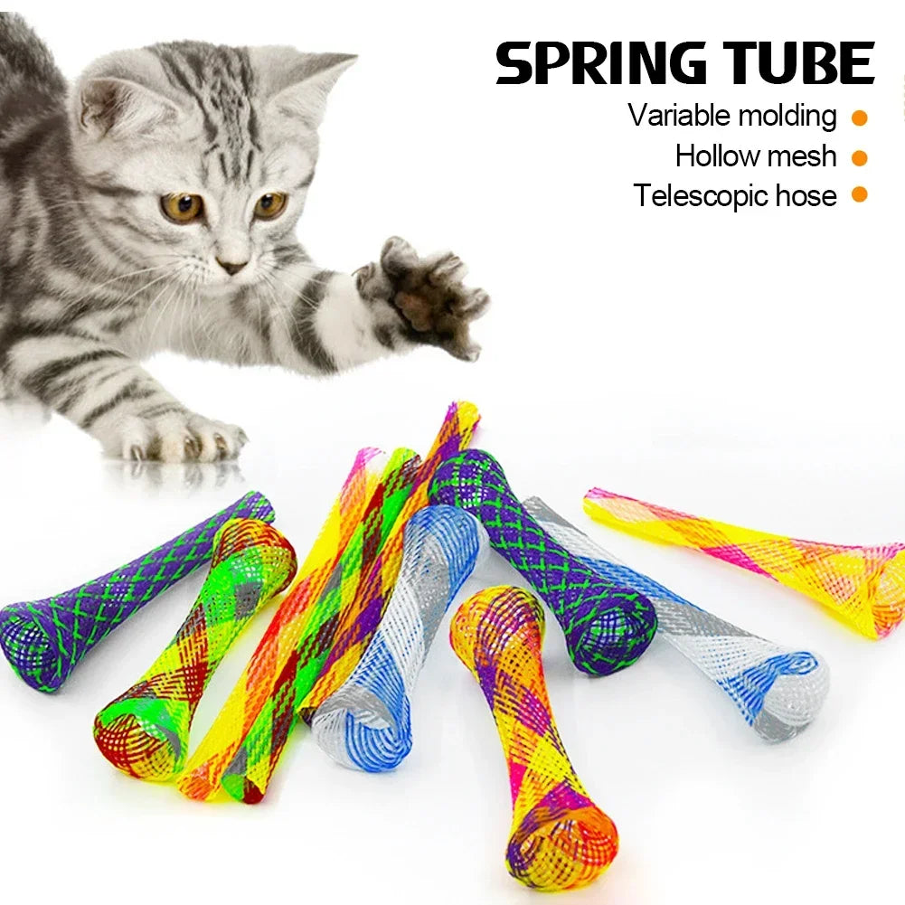 PurrSpring™ Colorful Interactive Cat Spring Toys