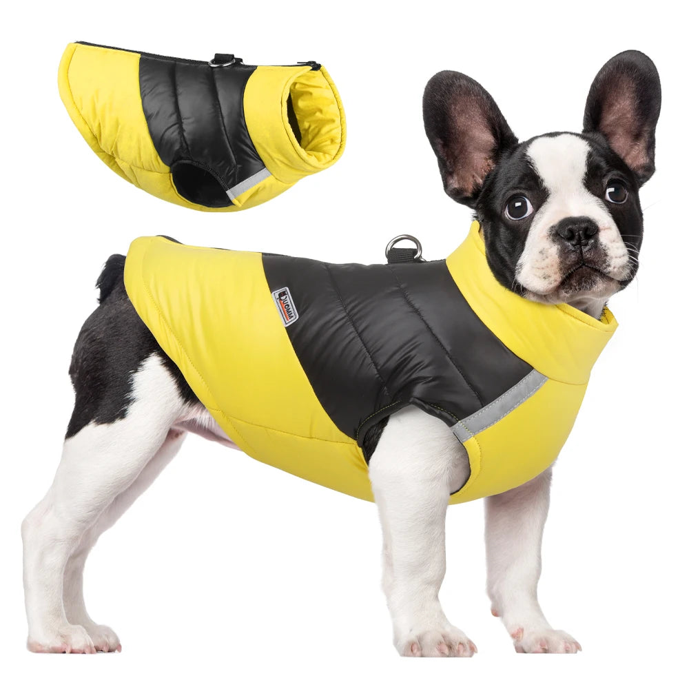 CozyShield™ Waterproof Winter Dog Jacket – Warm Padded Vest
