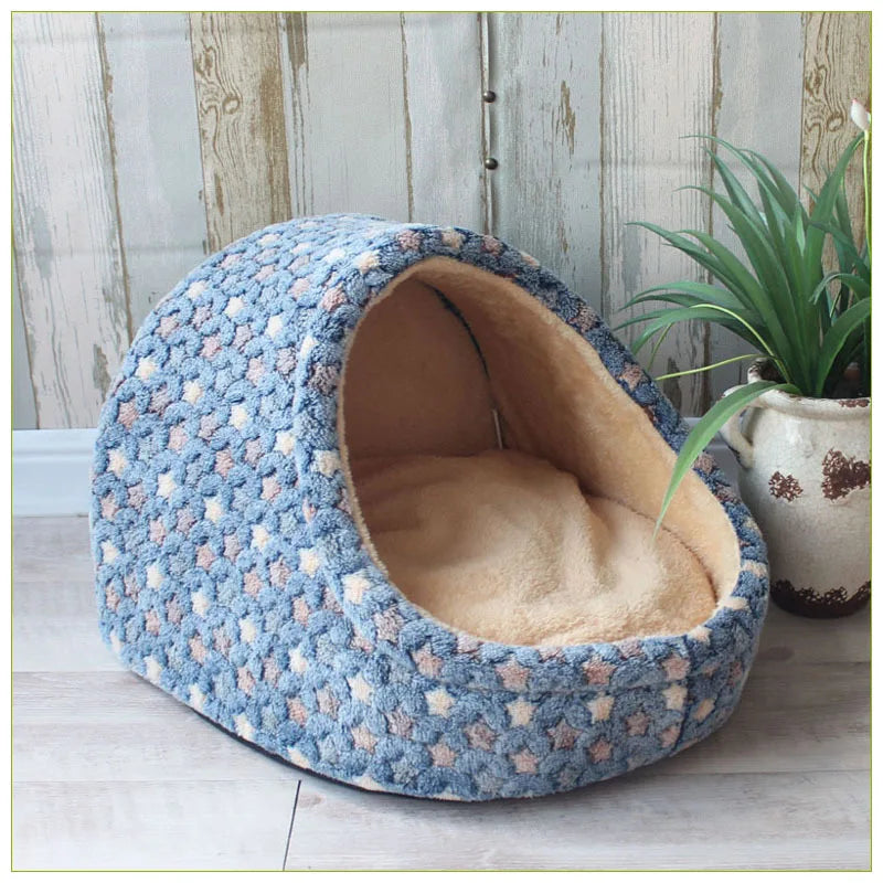 CozyNest™ Foldable Pet House & Sleeping Bed