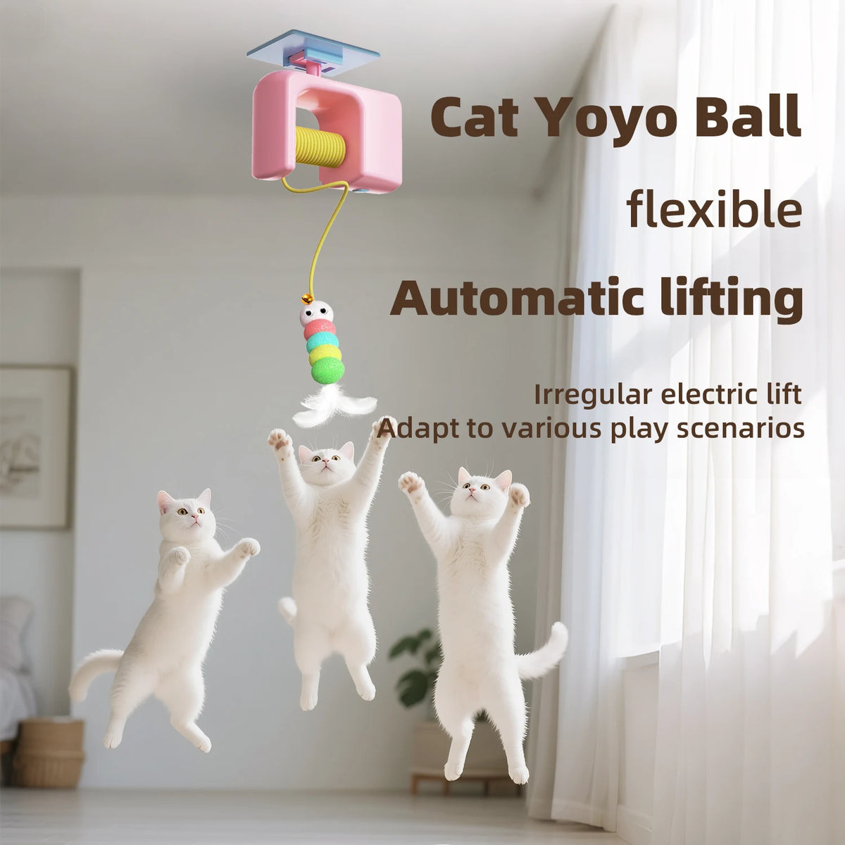 FlyPurr™ Rechargeable Automatic Flying Bird Cat Toy
