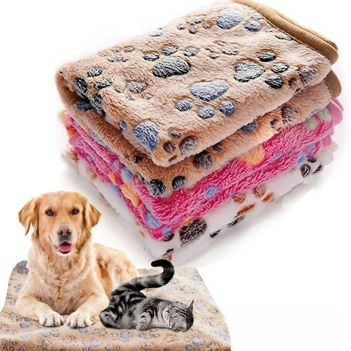 CloudSnuggle™ Fluffy Plush Pet Blanket & Sleeping Mat
