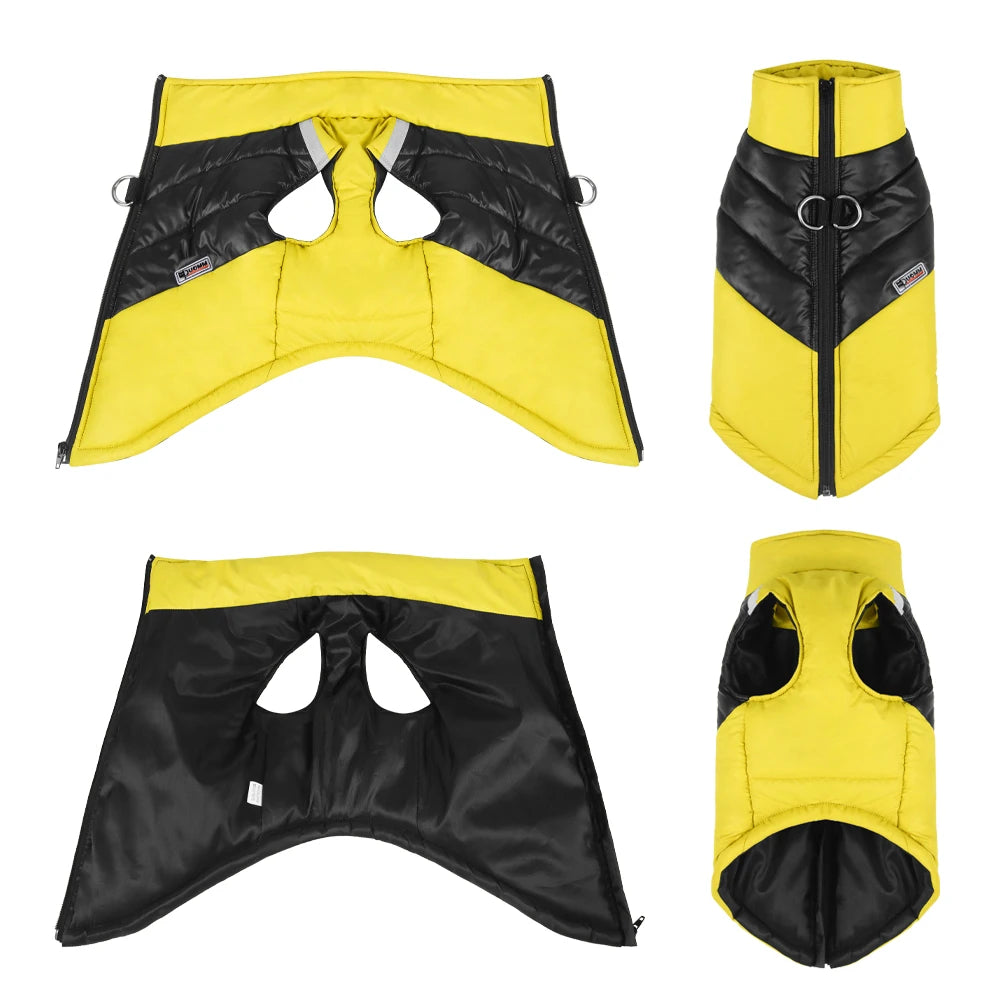 CozyShield™ Waterproof Winter Dog Jacket – Warm Padded Vest