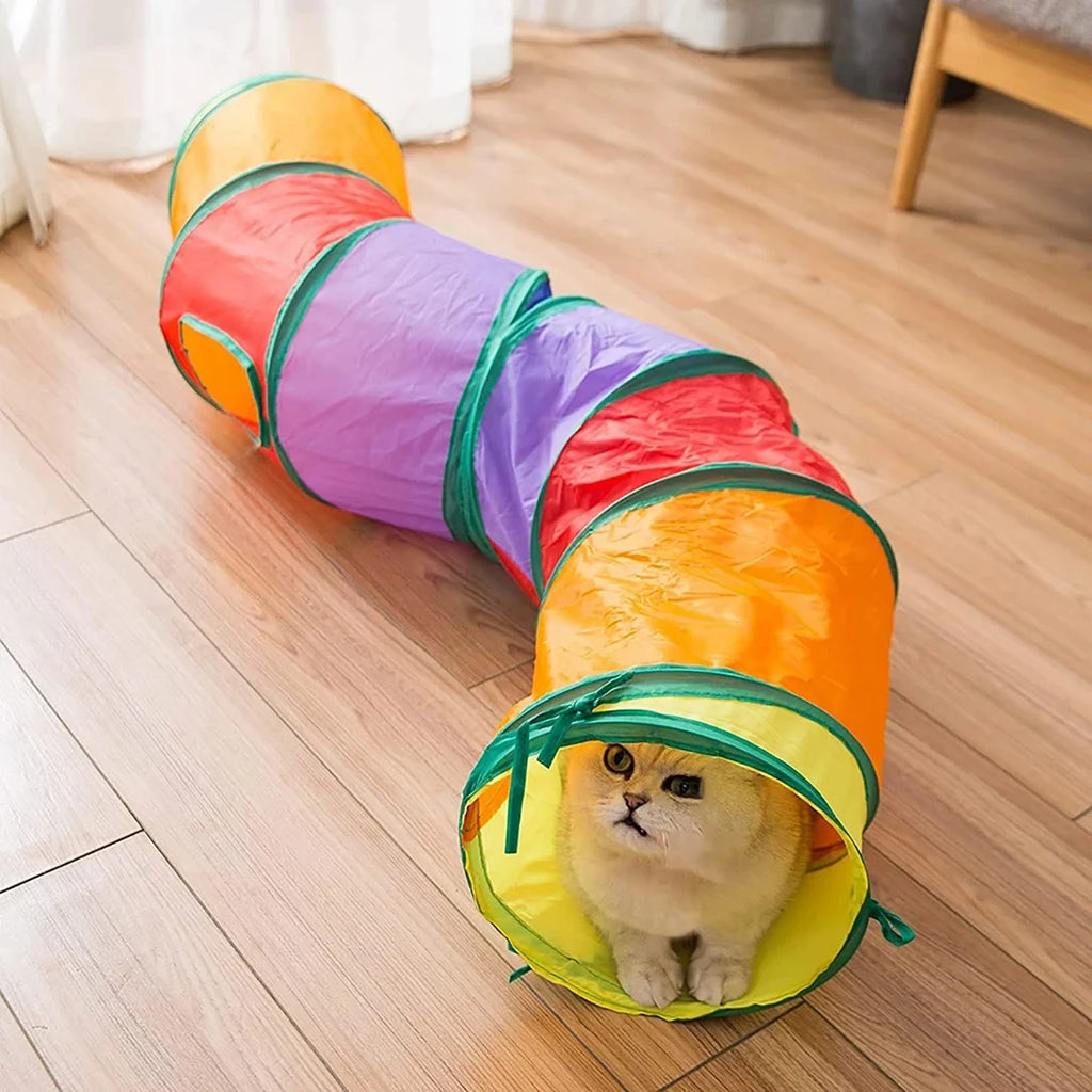 PurrTunnel™ Foldable Interactive Cat Play Tunnel