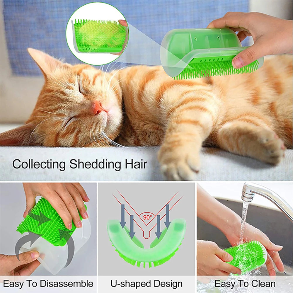 PurrCorner™ Cat Self-Grooming Massage Brush