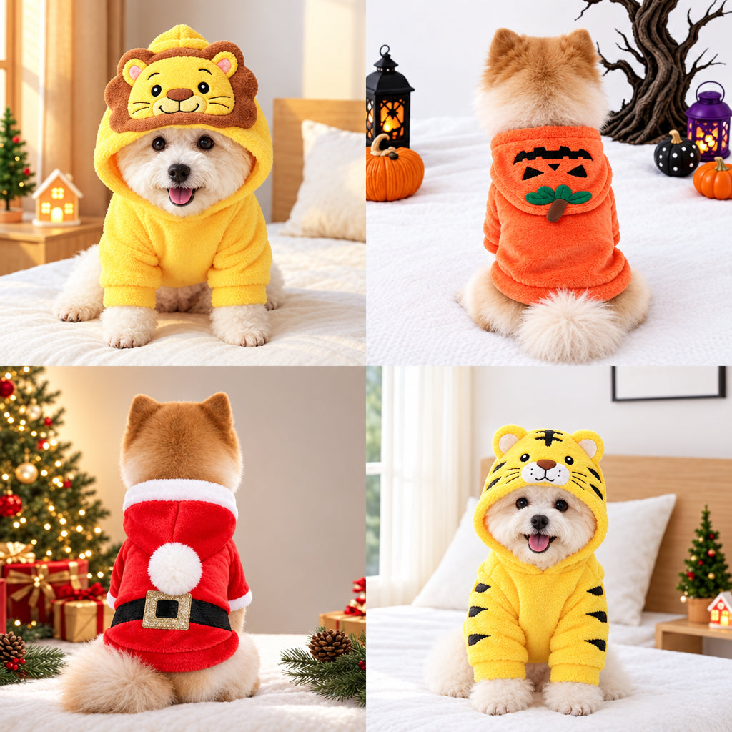 AmigoCritters™ Cozy Animal Hoodie for Dogs