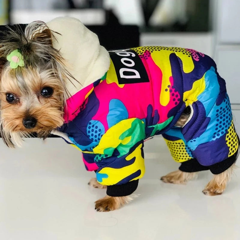 CozyPup™ Waterproof Winter Dog Jumpsuit – Warm Hooded Coat