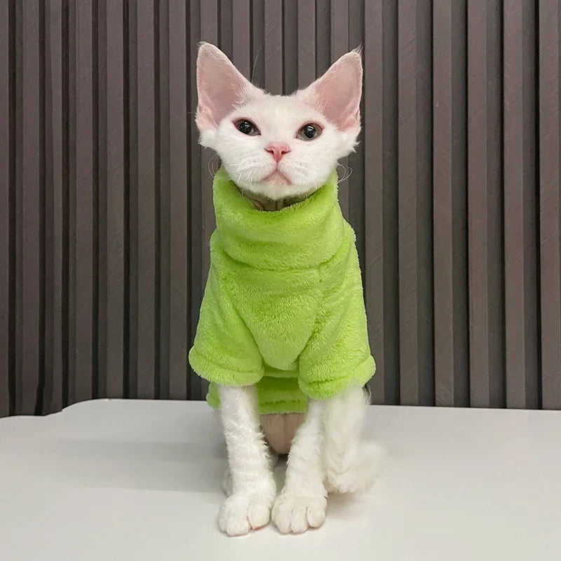 PurrStyle™ Sphynx Cat Hoodie – Cozy Pet Jumpsuit