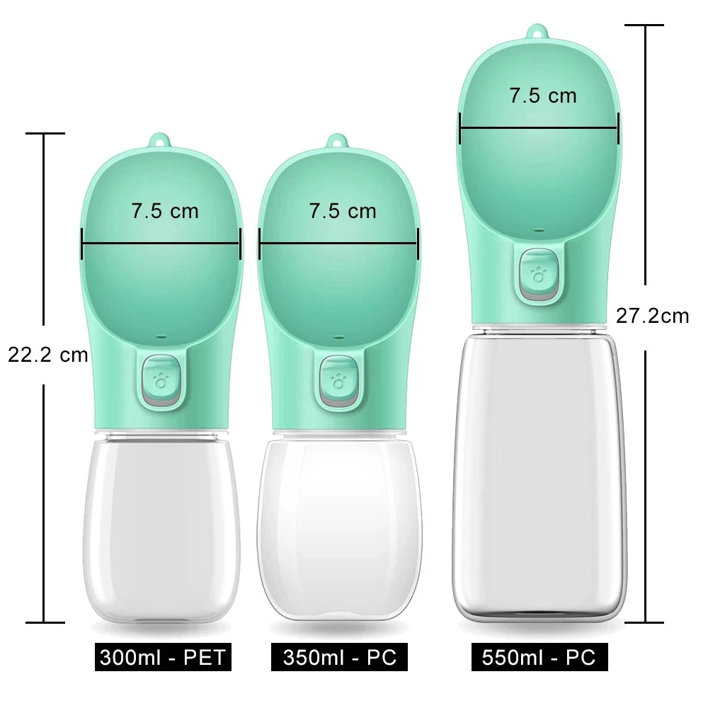HydroPaws™ Portable Pet Water Bottle – Leakproof Travel Dispenser