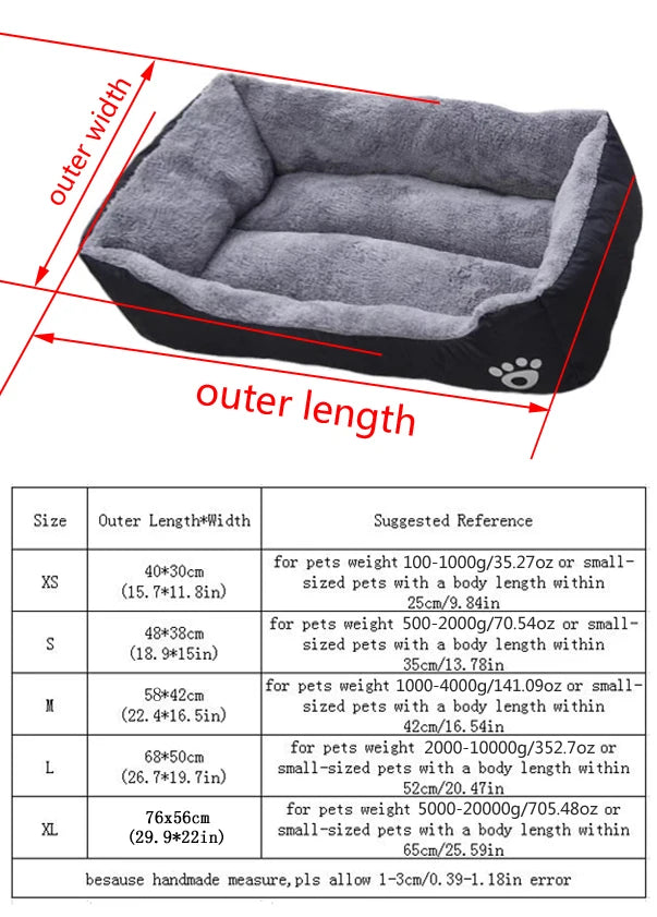 DreamPaws™ Plush Dog Bed – Non-Slip Cozy Sleeping Mat