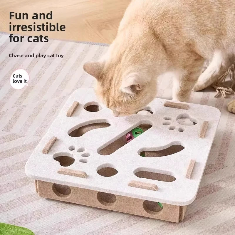 HuntBox™ Interactive Cat Puzzle Toy with Ball