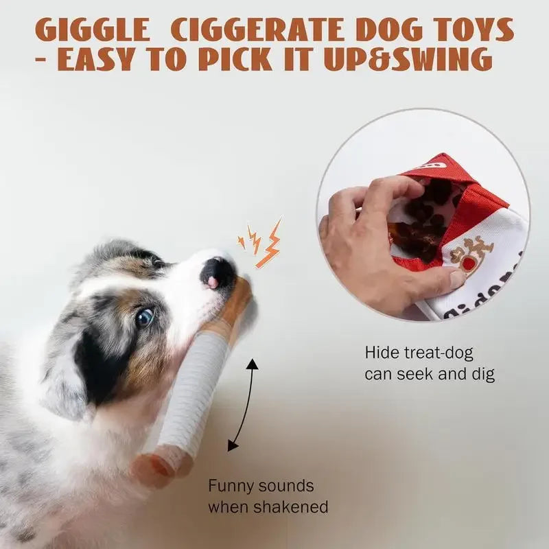 PuffPup™ Interactive Plush Dog Toy