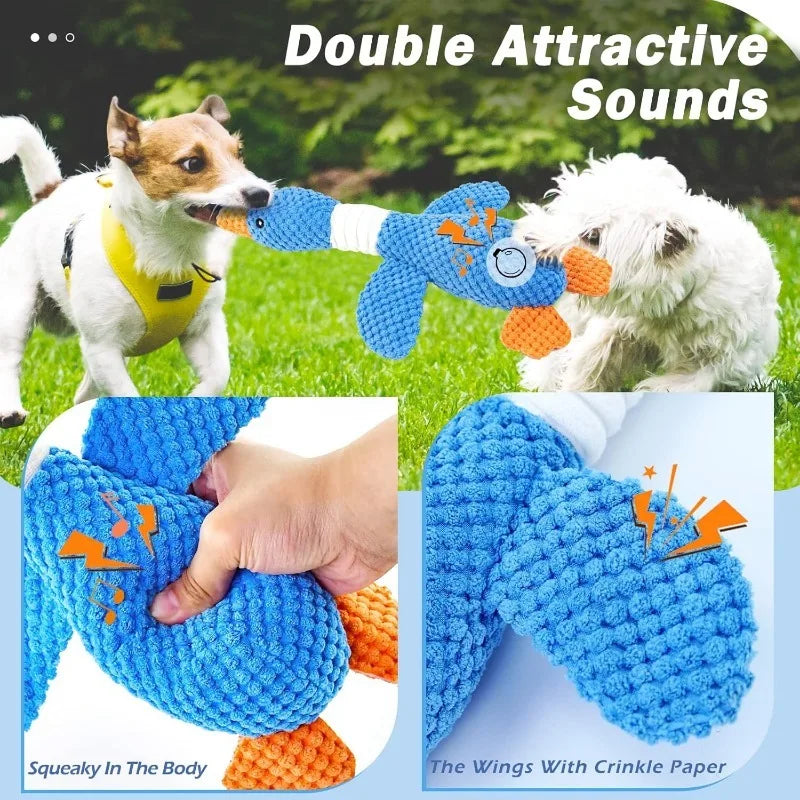 SqueakyPaws™ Interactive Plush Chew Toy