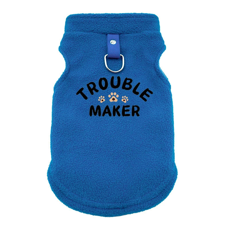 TroubleMaker™ Cozy Winter Dog Jacket – Warm Puffer Vest