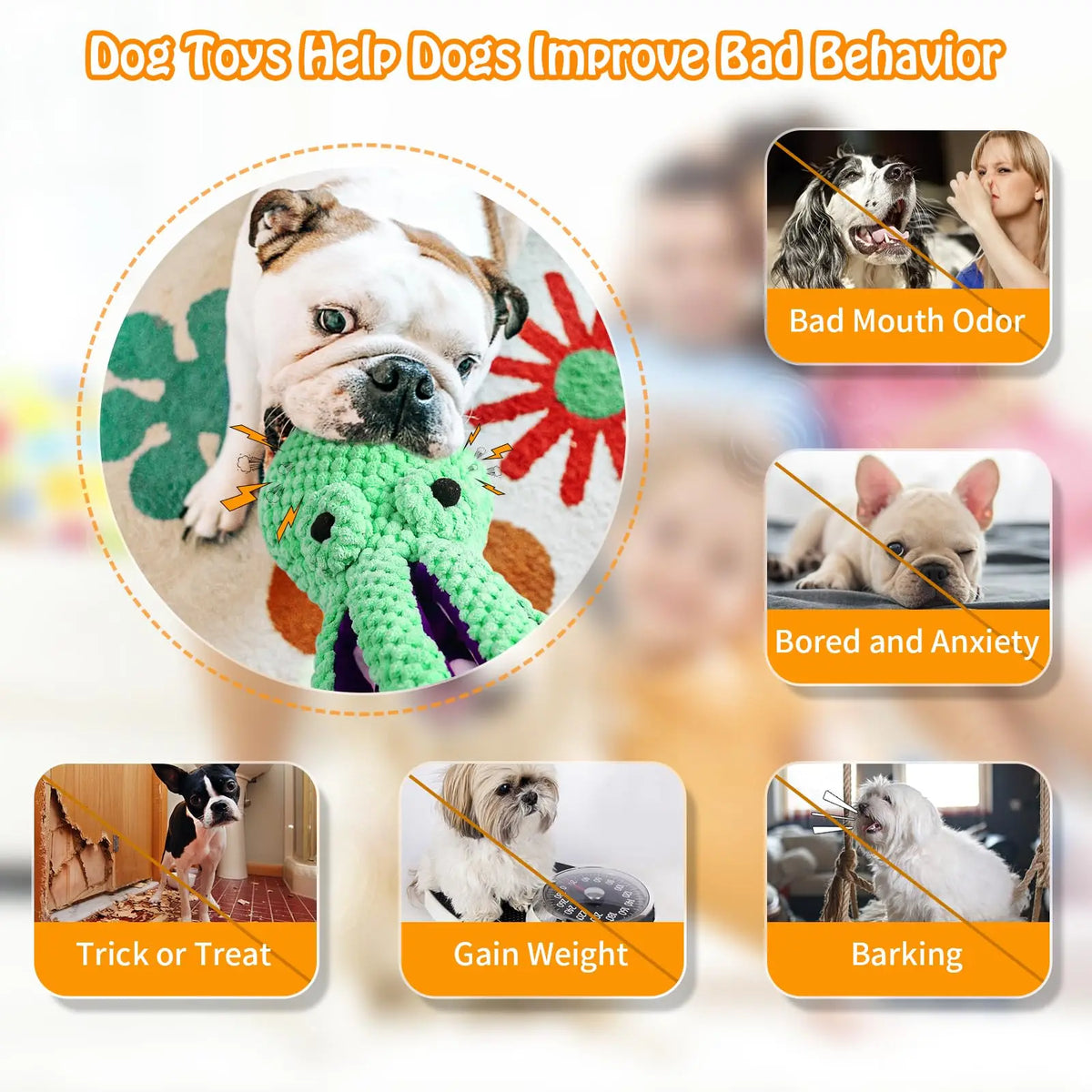 PlayPals™ Squeaky Plush Dog Toy Collection